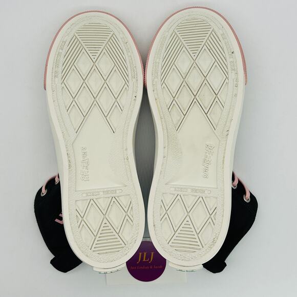 PF Flyers Women's The All American Hi Casual Sneakers Black/Pink Size 7.5 - Picture 10 of 11